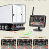 Caméra de Recul sans Fil, Moniteur TN 4,3 Pouces, Étanche IP68/Vision Nocturne Grand Angle/Lignes de Guidage Réglables/Inversion Image pour Voiture Camion Fourgon Caravane