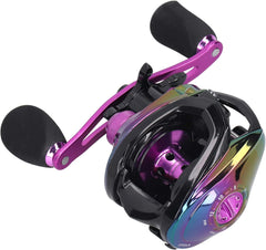 Moulinet de Pêche en Métal Léger 19+1 Roulements à Billes Rapport Haute Vitesse 8.1: 1 Baitcasting