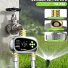 Ordinateur d'irrigation 2 Sorties avec entrée et Sortie en Laiton, Retard de Pluie, Mode d'arrosage Automatique et Manuel, Programmateur d'Arrosage Extérieur pour Jardin, pelouse, Ferme
