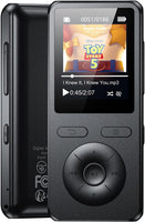 Lecteur MP3 64Go Bluetooth 5.3 avec Haut-Parleur,Classique Bouton Physique Qualité sonore HiFi, Lecteur Musical Baladeur Portable,ultraléger(40g),Radio FM,Extension jusqu’à 128 Go (carte TF/Micro SD)