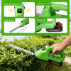 Sécateur à gazon et à arbustes sans fil 2 en 1 21 V avec tondeuse à arbustes de 19 cm, lame à gazon 10 cm, 25 000 tr/min, 2 batteries 1,5 Ah, chargeur, autonomie env. 60 min, pour jardin et pelouse