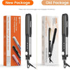 Fer à lisser 2 en 1 Boucler et lisser, 20s de chauffage rapide, plaques en titane Lisseur ionique pour un style lisse, panneau flottant 3D empêche les cheveux de tirer, avec écran LCD