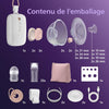 Philips Avent Kit Tire-lait électrique moteur de qualité hospitalière, imite le rythme de succion de bébé, jusqu'à 85 aspirations par min, 6 téterelles et 8 inserts, SCD553/11