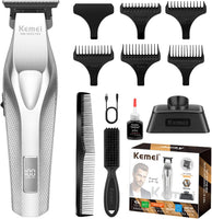 Tondeuse à cheveux professionnelle pour homme, tondeuse à barbe sans fil sans fil, tondeuse de barbier rechargeable par USB