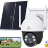 4G LTE Caméra Surveillance avec Carte SIM, 18000 mAh 2K HD Camera Solaire Exterieur sans WiFi avec 360° PTZ, PIR Détection Humaine/Mouvement, Vision Nocturne Couleur, Spotlight Sirène, IP66