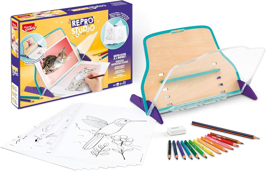 Maped Creativ - Repro' Studio - Reproduction de Dessins à l'Infini - Effet Magique - Activité Créative, Dès 6 Ans