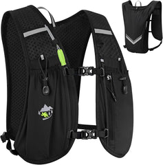 Sac Hydratation Running, Gilet Hydratation Running Femme Homme, Gilet Trail Sac à Dos Léger et Respirant Taille Réglable