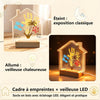 Kit d'empreintes de main avec veilleuse LED, empreinte de pied de bébé avec Empreinte de main pour couples et familles, kit d'empreintes de pattes de chien et chat, souvenir à faire soi-même