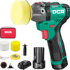 Mini Polisseuse sans Fil 12V, 75mm Mini Polisseuse Voiture Sans Balais et 55mm Ponceuse , 2 Batteries 2,0Ah, 2 Vitesses 2800-8300 tr/min pour Polissage/Lustrage/Ponçage/Cirage