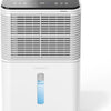 Déshumidificateur d'Air 16L/jour Ultra-silencieux, Contrôle Central Intelligent, Mode AUTO, Indicateur d'humidité, Minuterie 24H, Plus Puissant, Plus Efficace