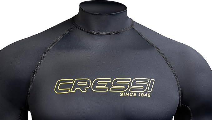 Cressi Sentinel Man Rash Guard Taille L Manches Courtes Protection Solaire UPF 50+ Séchage Rapide Natation Surf Plongée Pêche Plage Piscine et Sports Nautiques Homme