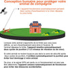 Clôture GPS sans Fil pour Chiens, pour Grands Espaces Ouverts et Utilisation en Extérieur, Étanche Précise Électrique Système Clôture Collier avec la Nouvelle Puce Signal GPS, Rayon 30-916m