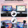 Écran CarPlay Voiture 9 Pouces  sans Fil avec Caméra de Recul HD Android Auto Apple CarPlay,Portable Autoradio,Écran Tactile IPS,Mirror Link,Bluetooth 5.3,Commande Vocale,Navigation GPS,AUX