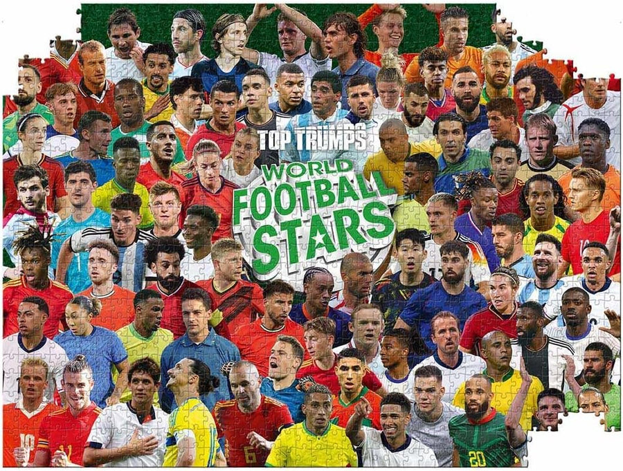 World Football Stars Puzzle 1000 Pieces + Poster 1000 pièces, Affiche incluse, Grand format, Haute qualité, Puzzle adulte, Défi logique, Moment détente, Idée cadeau