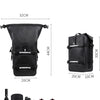 Sac de siège de vélo extensible de 6-8.8L Imperméable Léger Fixation Robuste NOIR