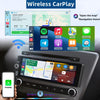 Autoradio CarPlay 1 DIN - 6.86 Pouces HD Ecran Tactile Radio Car Play sans Fil Soutien PhoneLink iOS/Android avec Caméra de Recul, RDS Radio FM/Type-C de Recharge/Mic/EQ/SWC