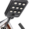 Lampadaire Solaire Exterieur, lumière solaire extérieure Crépuscule à l'Aube IP68 éclairage 6500K inondé LED étanche Projecteur Solaire Puissant pour Rue, Garage, Parking 9T