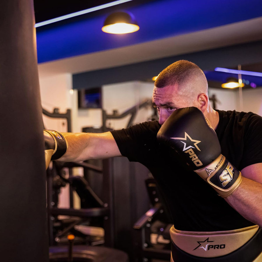 Gants de Boxe 16oz en Cuir Microfibre | Confort Supérieur, Absorption des Chocs & Ajustement Ergonomique | Idéal pour Les Athlètes Avancés