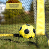 But de football 2 en 1 pour enfants avec mur de but - But de football pour le jardin - Robuste et stable grâce aux barres en fibre de verre - Rapide à monter - Léger et mobile