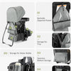 Sac à Dos de Transport pour Enfants - Plateau de Voyage Innovant 3 en 1, Montagne, Indépendant Détachable
