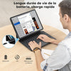 Clavier pour iPad Air 11 (M3/M2, 2025/2024)/Air 5/4 AZERTY ISO-FR, Magic Keyboard pour iPad Pro 11" (4/3/2/1 Gen) avec Pavé Tactile Pleine Surface, Rétroéclairé Réglable