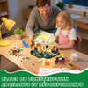 Jeux Ensemble Construction Maison Fleurs avec lumière LED, 776 Pièces Jouet Construction Maison avec Fleurs Plantes Chat, Jouets de Construction