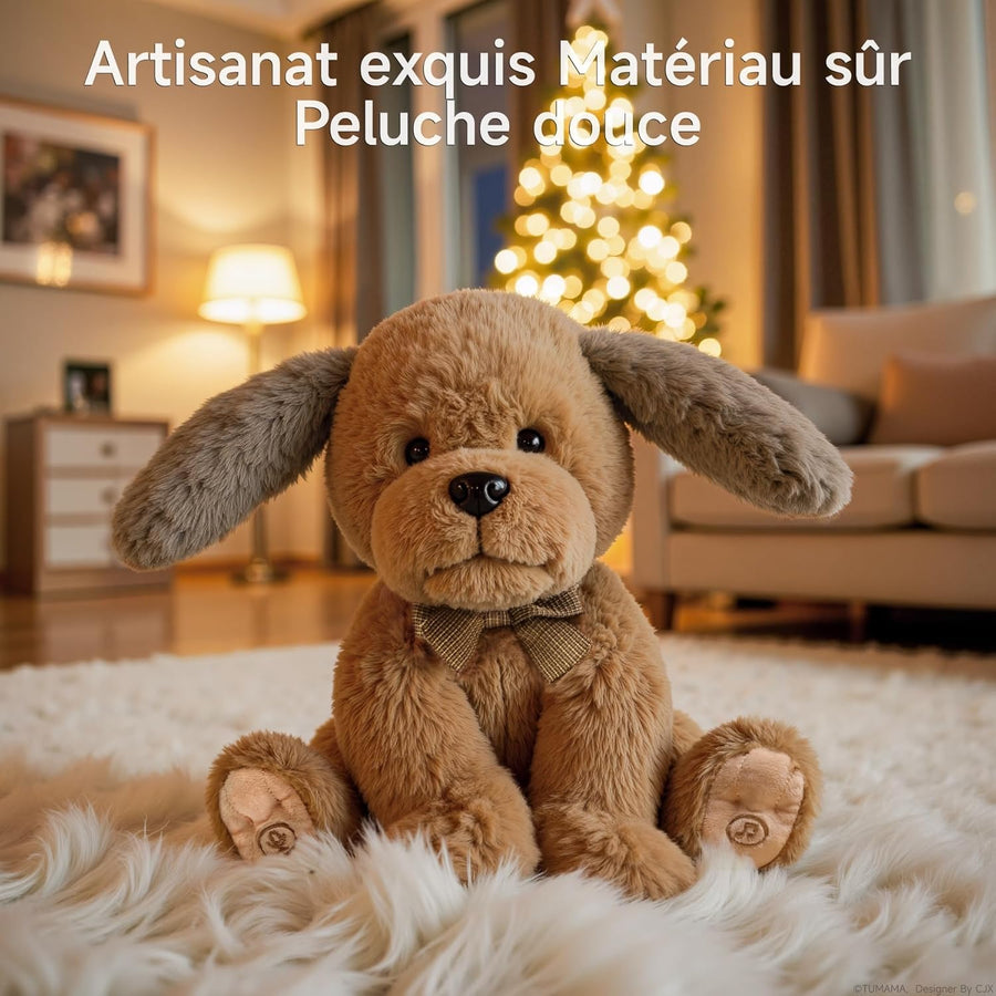 Jouet Peluche électronique Chien pour Enfants, électronique Doux Chien de Compagnie Chanteur d'oreilles, Répète ce Que tu dis Peluches et Animaux Interactifs