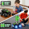 Monster Truck télécommandé avec pneus lumineux, rotation à 360°, cascade et Monstertruck télécommandé 1/20 avec 100 minutes de temps de jeu, 2,4 GHz, à partir de 3 ans