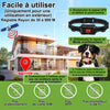 Clôture GPS sans Fil pour Chiens, pour Grands Espaces Ouverts et Utilisation en Extérieur, Étanche Précise Électrique Système Clôture Collier avec la Nouvelle Puce Signal GPS, Rayon 30-916m