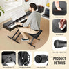 Support de clavier et banc de clavier - 6 niveaux réglables en hauteur - Double X-Frame - Pour clavier de 61, 76 et 88 touches - Charge maximale : 168 kg