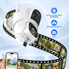 Ctronics 4G LTE AOV Camera Exterieur sans Fil Solaire, Camera sans WiFi Caméra de Surveillance Extérieur à Double Objectif 2K, Suivi Automatique, Enregistrement 24/7, Détection IA, Camera Carte Sim