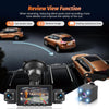 Dashcam Voiture Avant Arrière 1080P, 5GHz WiFi Caméra Embarquée Voiture avec Carte SD 64G, Écran IPS de 3″, Vision Nocturne, Capteur G, Enregistrement en Boucle, Grand Angle 170°
