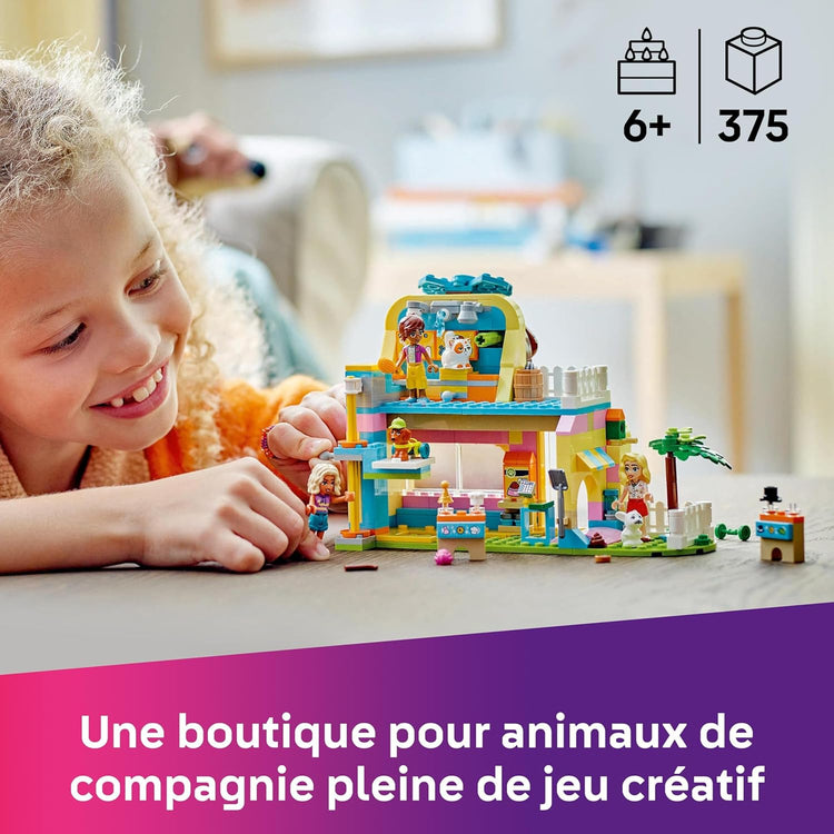 LEGO Friends Boutique d’Accessoires pour Animaux de Compagnie Inclut 3 Mini-poupées, Un Chat, Un Chien et Un Lapin 42650