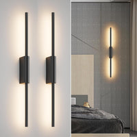 Lot de x2 Lampe Murale LED d'Intérieur sans Fil avec Batterie 60cm 7W, Dimmable avec Télécommande et Minuterie, Éclairage Mural Rechargeable pour Salon et Chambre