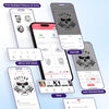 Imprimante Thermique Portable Sans Encre 300 DPI Bluetooth Sans Fil Thermocopieur Tatouage Compatible Android et iOS BLANC