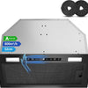 TopStrong Hotte Aspirante Encastrable 52cm, A++,Commande Gestuelle,450m³/h Commande gestuelle, Tactile+Boost, Arrêt différé 5 min, A++, Moteur sans balais 55W,Filtres charbon incl., LED,Tuyau alu 2m
