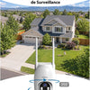 Caméra Surveillance 4G LTE Solaire avec Carte SIM,Enregistrement 24/7 Détection IA 25m, Audio Bidirectionnel, PTZ 355°, Panneau Solaire 8 W, 2K Vision Nocturne en Couleur, Abonnement Requis