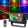 Jeux de Lumiere et Fête 3-en-1 avec Télécommande, Contrôle par Musique & Contrôle Vocal – Lumière Disco avec Stroboscope, LED RVB, Effet Boule Disco et 72 Motifs