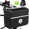 Sacoche Velo Guidon avec Adaptateur pour vélo et e-Bike, 6L Panier Velo Avant Etanche Accessoire Support Telephone trotinette Electrique Porte Scooter Pochette Sac VTT