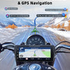 Écran CarPlay pour Moto avec 2 caméras, Enregistrement en Boucle, CarPlay sans Fil et Android Auto, enregistreur de Conduite écran Tactile Portable Bluetooth de 6,86 Pouces, Navigation/Siri