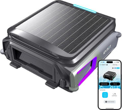 Skimmer WYBOT F1 Piscine Hors Sol Double Énergie (Solaire + Batterie), Nettoie La Surface De L’Eau, Pilotage par App, Fonctionne 24h/24, pour Toutes Piscines – Robot Piscine sans Fil