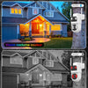 Camera Surveillance WiFi Exterieure sans Fil,à double objectif/Camera Solaire/Batterie,2.4/5G WIFI,360° PTZ Sécurité à Domicile,Vision Vocturne,Alarme,Audio Bidirectionnel,Suivi Automatique,IP66