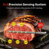 Thermomètre à Viande S Pro 2026 Sans Fil avec Wi-Fi & Bluetooth 5.4 6 Capteurs ±0,1°C Précision, Écran LED, Sonde ultra-fine IPX9 pour grill, sous-vide, fumoir et friteuse sans huile
