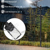 Lampadaires solaires d'extérieur, 6500 K ultra grands feux de stationnement commerciaux du crépuscule à l'aube, lampes de sécurité étanches IP67 à énergie solaire