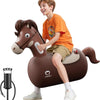 Jouet Cheval à Sauter Gonflable avec Pompe, 100 kg Capacité, Jouet d'Intérieur/Extérieur pour Enfants 5+ et Adultes, Palleur Géant Résistant