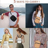 Sacoche Bandoulière Cuir Sacoche Homme et Femme Sacs à Bandoulière Petit Shoulder Bag Crossbody NOIR