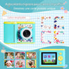 Appareil Photo Instantané Enfant - Caméra Écran IPS 2,4" - Modes Selfie & Vidéo - 32 Go + 3 Rouleaux Papier Photo BLEU