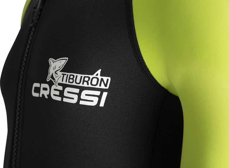 CRESSI Tiburon Man Shorty Wetsuit 2mm Combinaison Plongée Courte Natation Sport Aquatique Néoprène/Elastane Ultra-Extensible Taille S