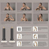 Seche Cheveux 5 en 1 Air Styler, Airbrush 5 en 1 avec Sèche Cheveux, Brosse Soufflante, Fer a Boucler, Air Brush, Brosse Lissante NOIR OR