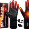 Gant Chauffants Femme pour Homme et Rechargeables 7,4 V 22,2 Wh Gants chauffants, chauffage rapide, écran tactile pour la conduite, ski, camping et la randonnée